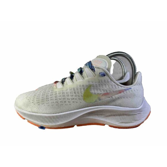 Nike Womens Air Zoom Pegasus 37 DD9667-100 White Running Shoes‎ Sneakers Size 6 - Picture 1 of 9